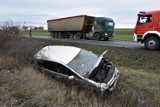 Wypadek pod Wilczycami na trasie Legnica - Złotoryja [ZDJĘCIA]