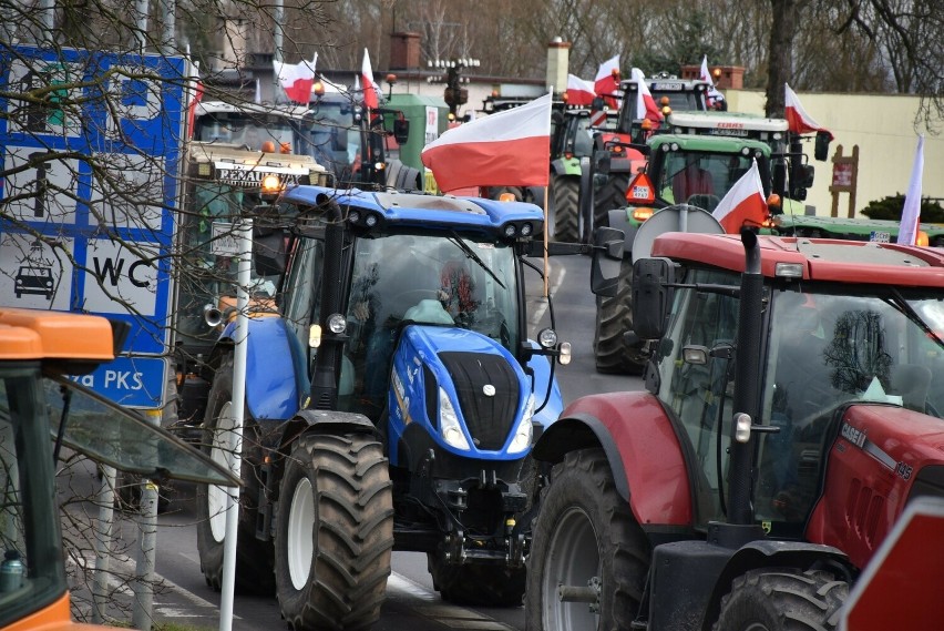 Protest rolników w Człuchowie