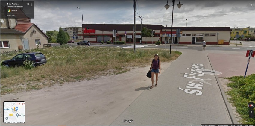 Pniewy w Google Street View. Jak zmieniło się miasto? Kogo przyłapały kamery Google?