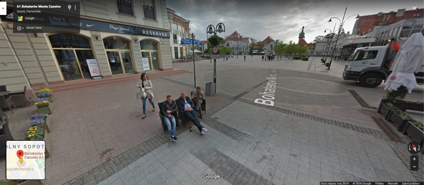 Sopot na zdjęciach Google Street View! Piwko na ławce na Monciaku? Kamera widzi wszystko! [ZDJĘCIA]