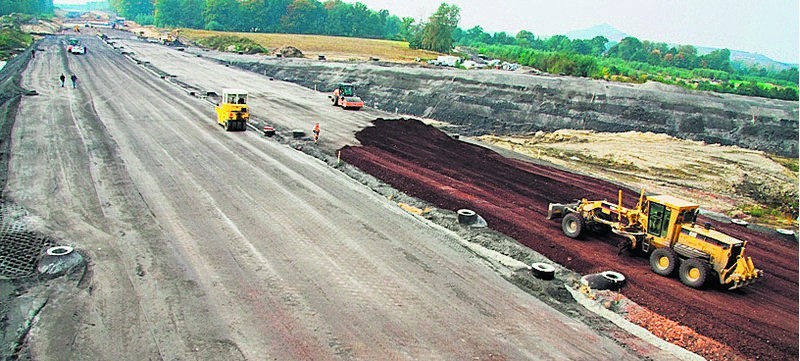 Budowa autostrady A1 na odcinku Sośnica-Bełk. Rok 2008