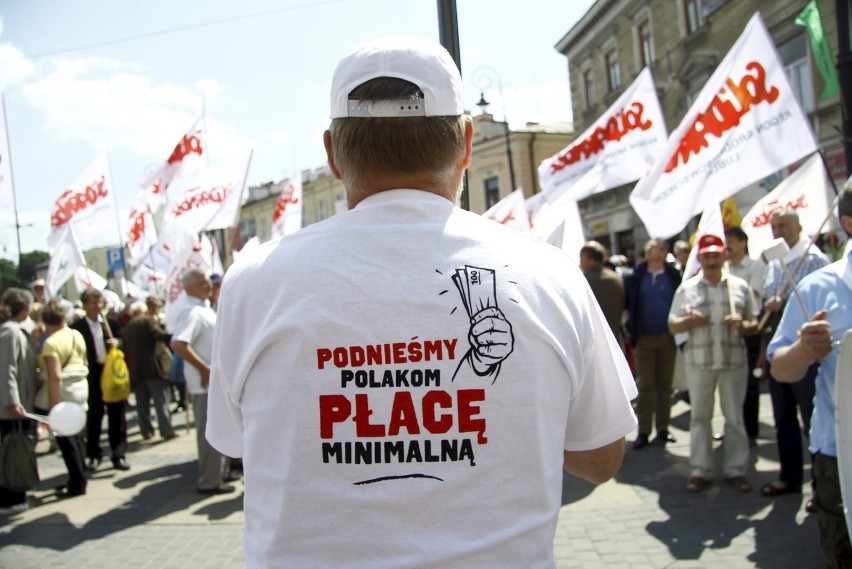 &quot;Solidarność&quot; protestuje w Lublinie ZDJĘCIA,WIDEO