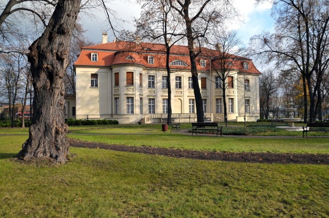 W terenie osady rękodzielników stoi m.in. pałac Biedermanna