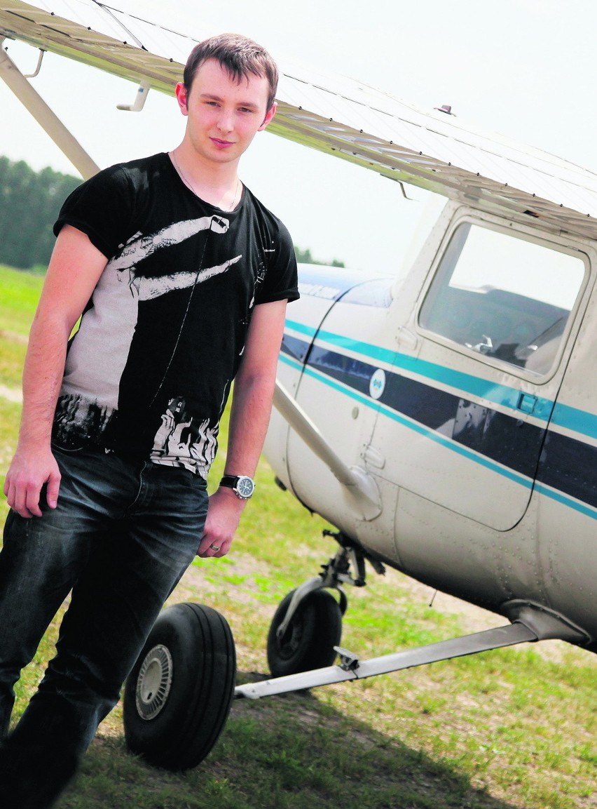 21-letni Marcin Rabus w przyszłości chce latać zawodowo
