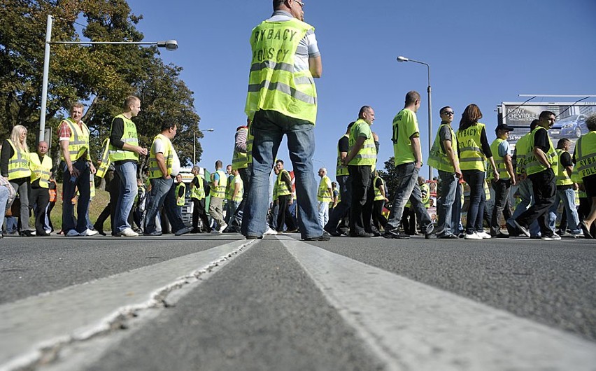 Protest w Gdańsku: Rybacy walczą o uchylenie im kar