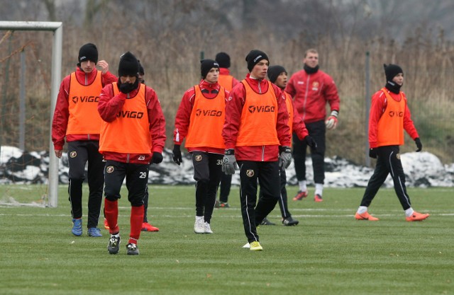 Czwartkowy trening piłkarzy Widzewa