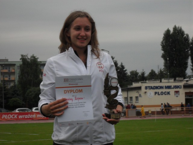 Młociarka Malwina Kopron zdobyła w tym roku tytuł wicemistrzyni świata (U-18)