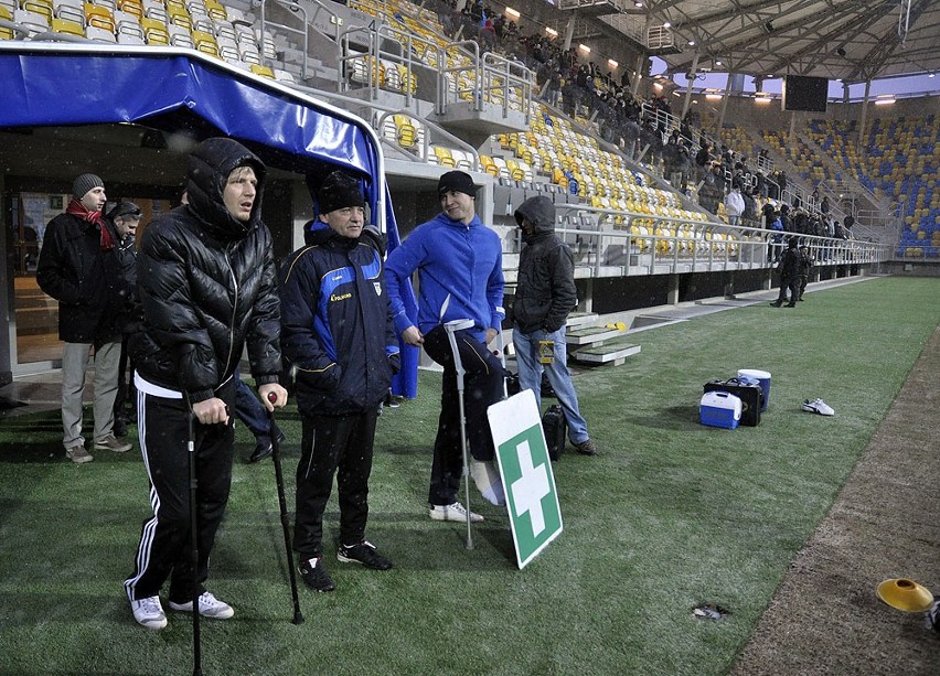 Pierwszy trening Arki Gdynia na nowym stadionie