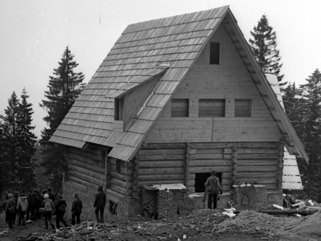 Bacówka na Lubaniu, 17 kwietnia 1974.