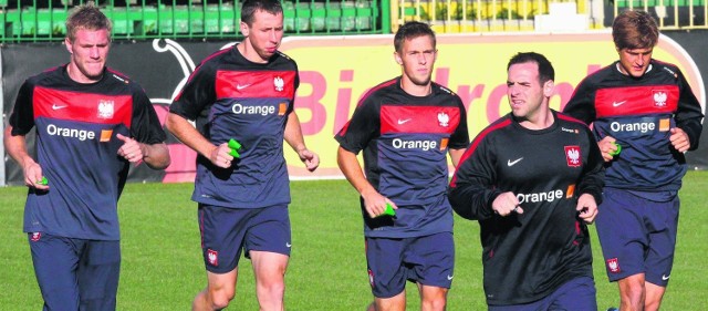 Niedzielny trening reprezentancji Polski przeprowadzili na stadionie przy ul. Traugutta w Gdańsku