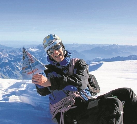 Lotnicza pocztówka z Mont Blanc. Wykonane 8 sierpnia 2012....