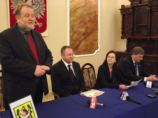 Piotr Cubulski, Mirosław Gojdź, Mariola Kosenko i Marek Wojnarowski - kandydaci na prezydenta Lubina