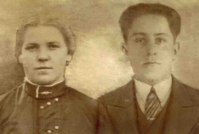 Zdjęcie ślubne Alojzego Lyski i Wiktorii Piekorz
