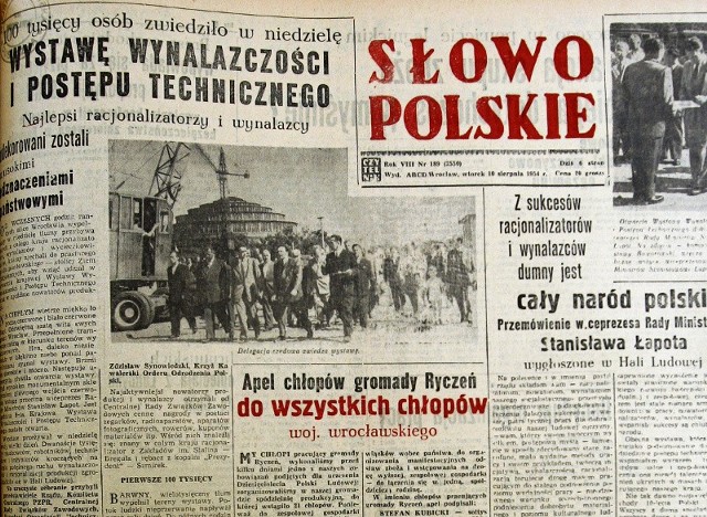 &quot;Słowo Polskie&quot; z 1954 r.