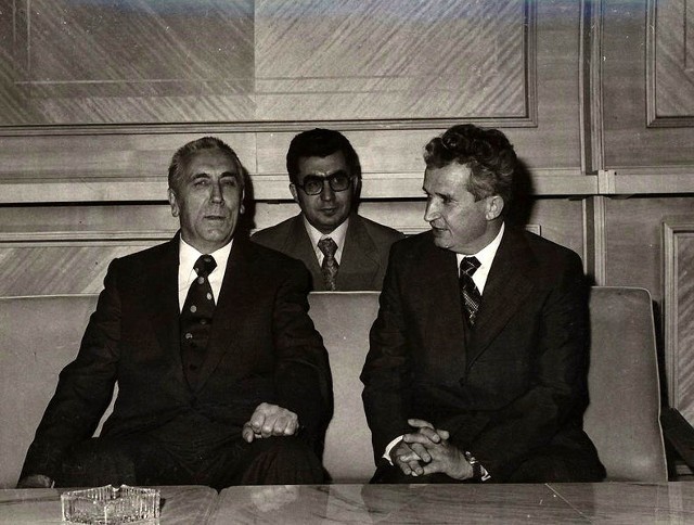 Edward Gierek i Nicolae Caucescu