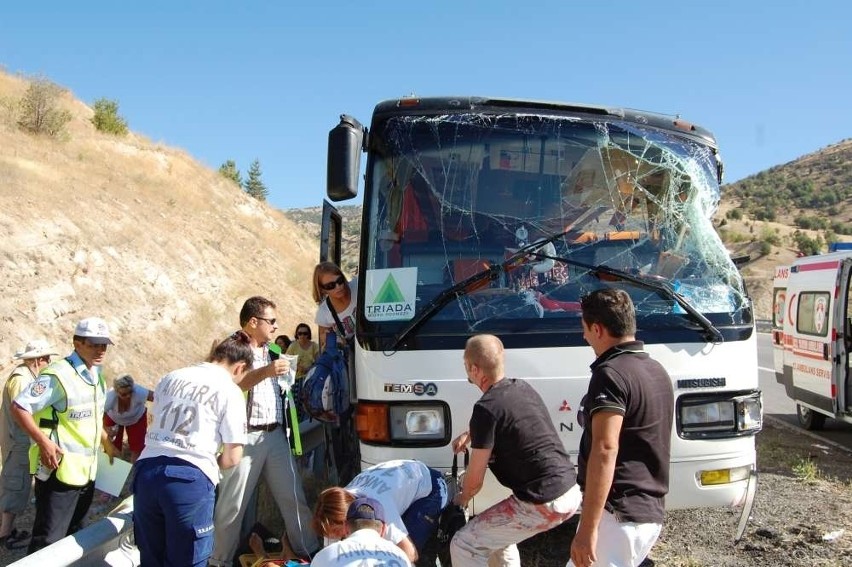 Po wypadku polskiego autokaru w Turcji  pasażerowie,...