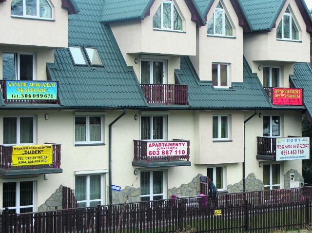 Niemal w każdym nowym budynku w Zakopanem znajdują się apartamenty do wynajęcia