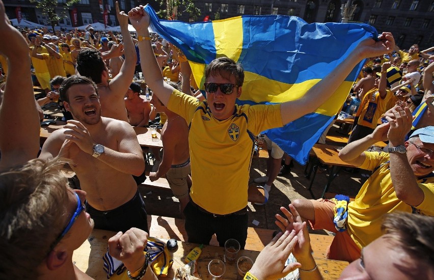 Euro 2012: Kibice na meczu Ukraina - Szwecja [ZDJĘCIA]