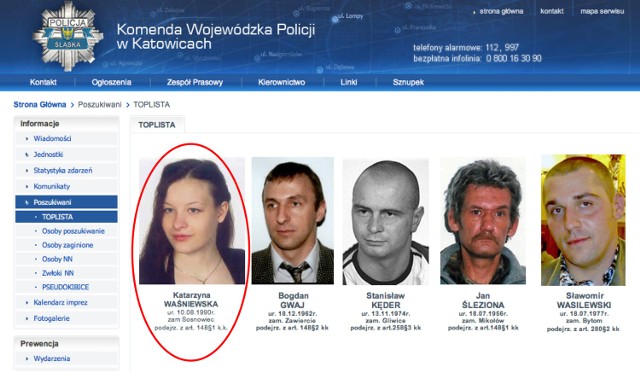 Katarzyna Waśniewska na policyjnej liście poszukiwanych