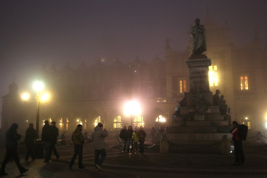 Mgła w Krakowie.
