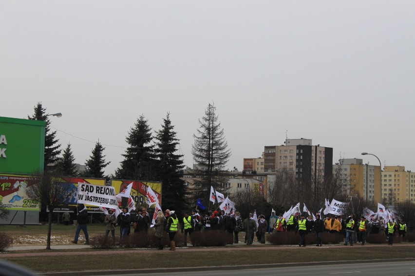 Marsz strajkujących w Jastrzębiu-Zdroju