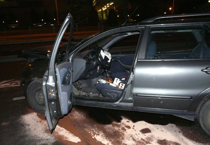 Pijany kierowca rozbił na Kościuszki 4 samochody
