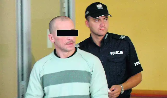 Oskarżony Zbigniew N., 49-letni tynkarz ze Szreniawy