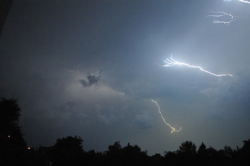 Nocna burza nad Lublinem