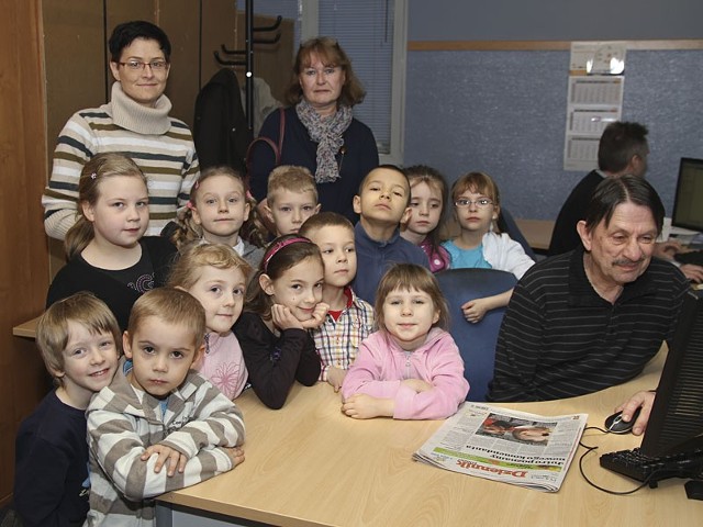 Dzieci z przedszkola miejskiego nr 7 w Łodzi odwiedziły w czwartek redakcję Dziennika Łódzkiego.