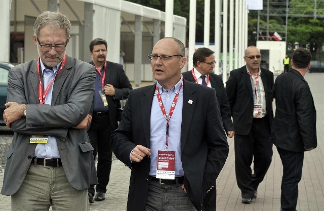 Posłowie z sejmowej podkomisji do spraw Euro 2012 w gdańskiej Strefie Kibica