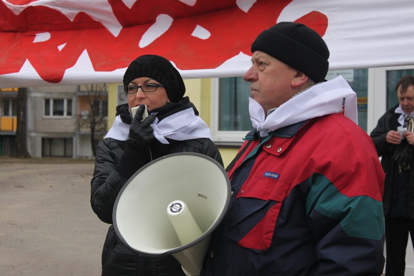 Strajk na Śląsku: Pikieta w Jastrzębiu-Zdroju [ZOBACZ ZDJĘCIA]