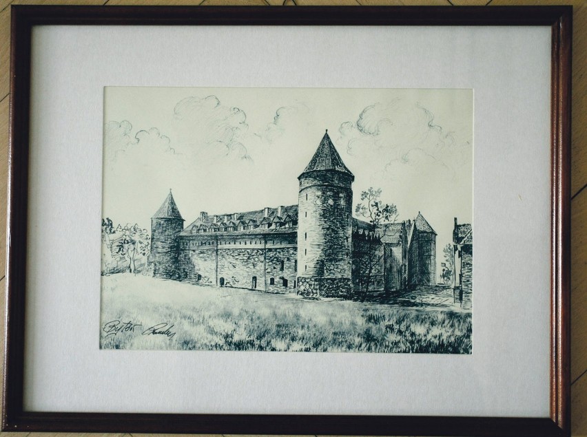 Grafika zamku w Bytowie...