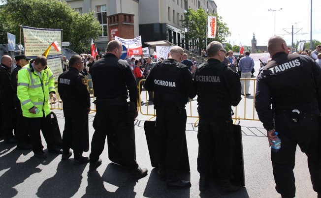 Zobacz, jak protestowała prawica w czasie wizyty prezydenta