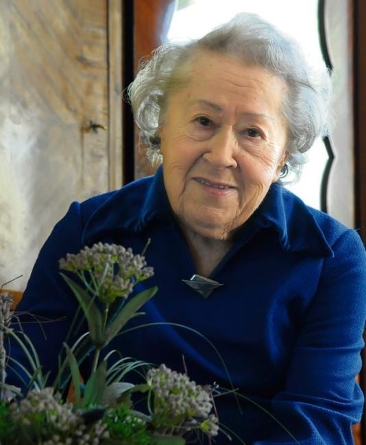Pani Zofia Dzierzkowska ocalała w czasie bombardowania.