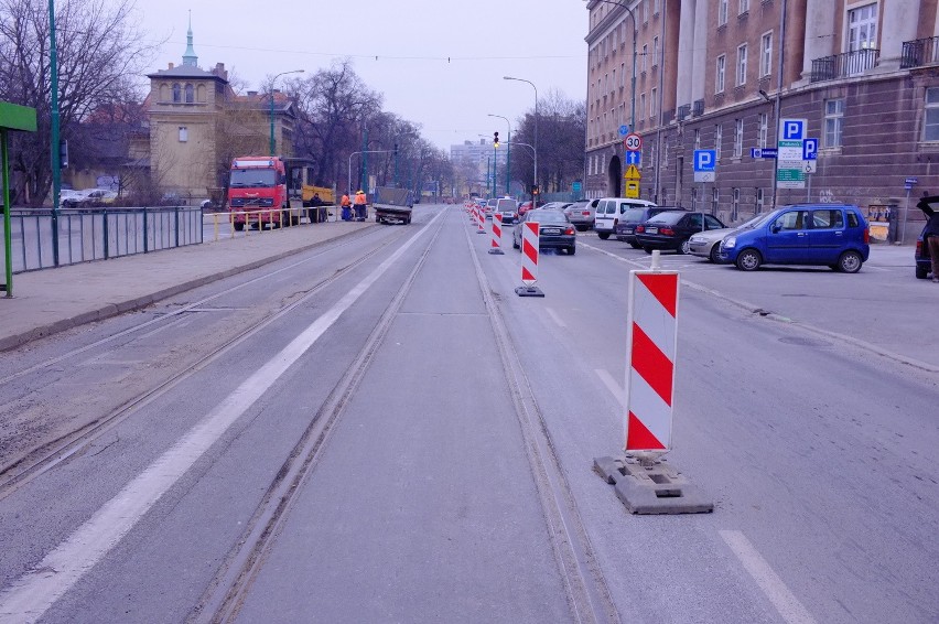 Remont Grunwaldzkiej - na odcinku od Zeylanda do Matejki...