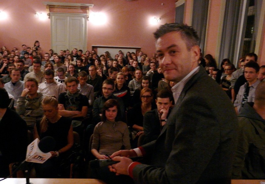 UMCS: Robert Biedroń spotkał się ze studentami (ZDJĘCIA)