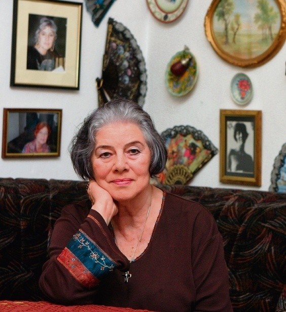 Barbara Ptak w swoim dawnym, katowickim mieszkaniu