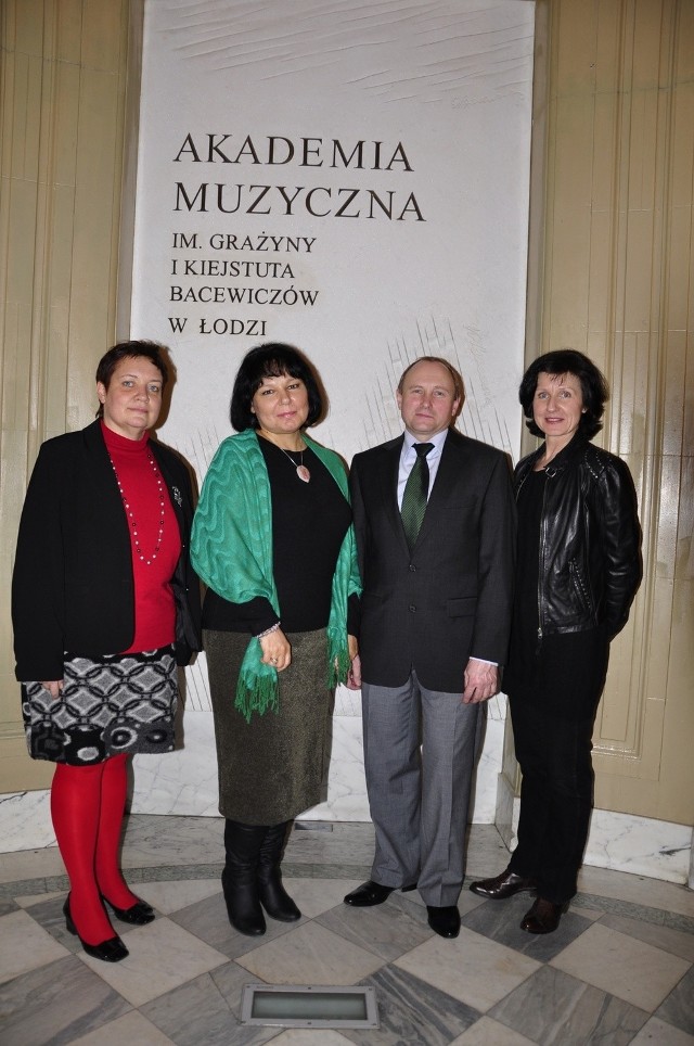 Prof. AM dr hab. Agata Jarecka, prof. szt. Beata Zawadzka-Kłos, Rektor-Elekt prof. AM Cezary Sanecki, prof. AM Elżbieta Aleksandrowicz