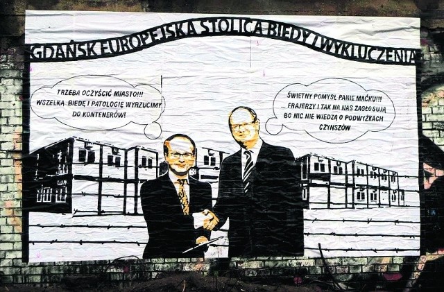 Plakat: Gdańsk Europejska Stolica Biedy i Wykluczenia