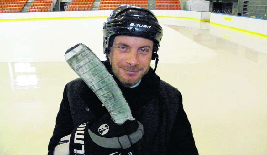 Reporter DZ Jacek Drost też miał ochotę pograć w hokeja, ale...