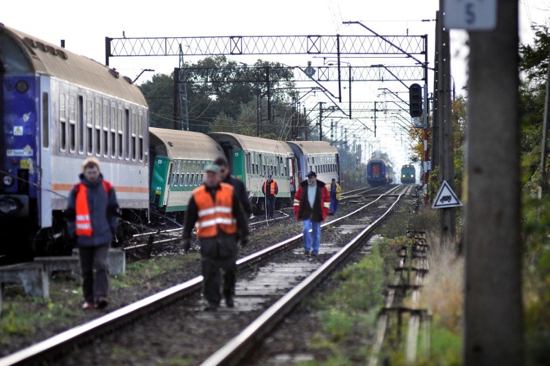 Kompletnie pijany maszynista wykoleił pociąg (zdjęcia)