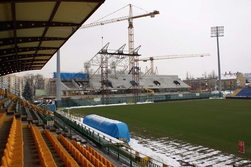 Budowa Stadionu Miejskiego w Bielsku-Białej [NAJNOWSZE ZDJĘCIA]