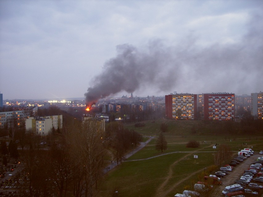 Pożar pustostanu na Kalinowszczyźnie (FOTO)