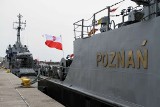 ORP Poznań: Urodziny okrętu z herbem Poznania na burcie