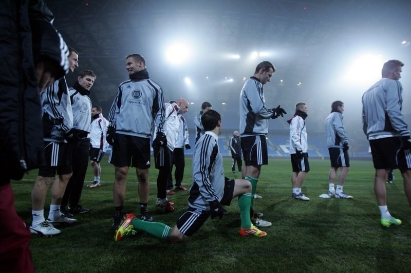 Trening reprezentacji Węgier na Stadionie Miejskim w...