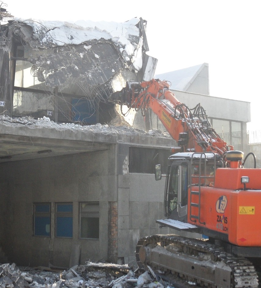 Wyburzanie dworca PKP Katowice