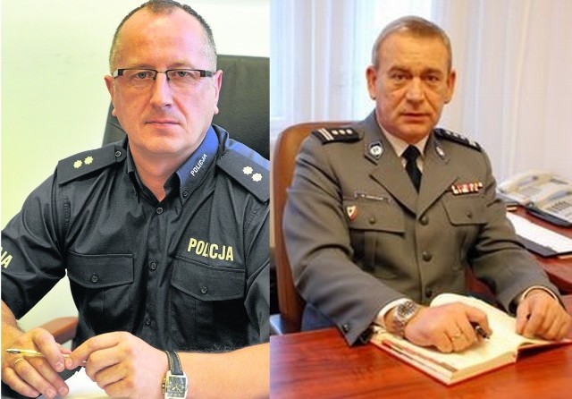 Józef Partyka, działacz związkowy (po lewej) i Wojciech Sobczak, szef pomorskiej policji