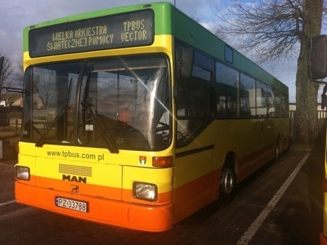 Autobus marki MAN będzie można wylicytować w ramach WOŚP w Tarnowie Podgórnym
