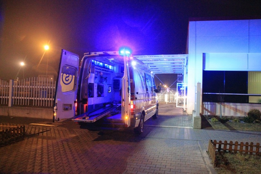Biskupice Podgórne: Wypadek w fabryce LG Display. Dwie osoby ranne, w tym jedna ciężko (ZDJĘCIA)