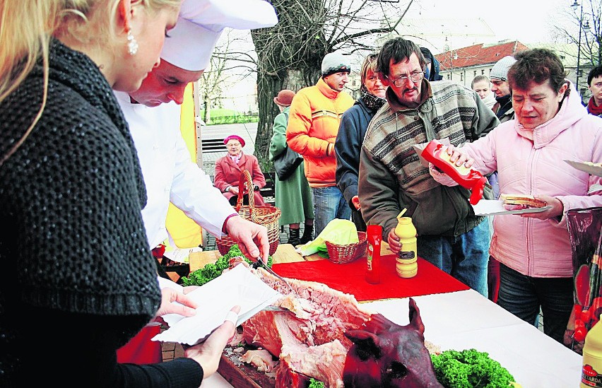 Na placu Litewskim można było spróbować apetycznie...